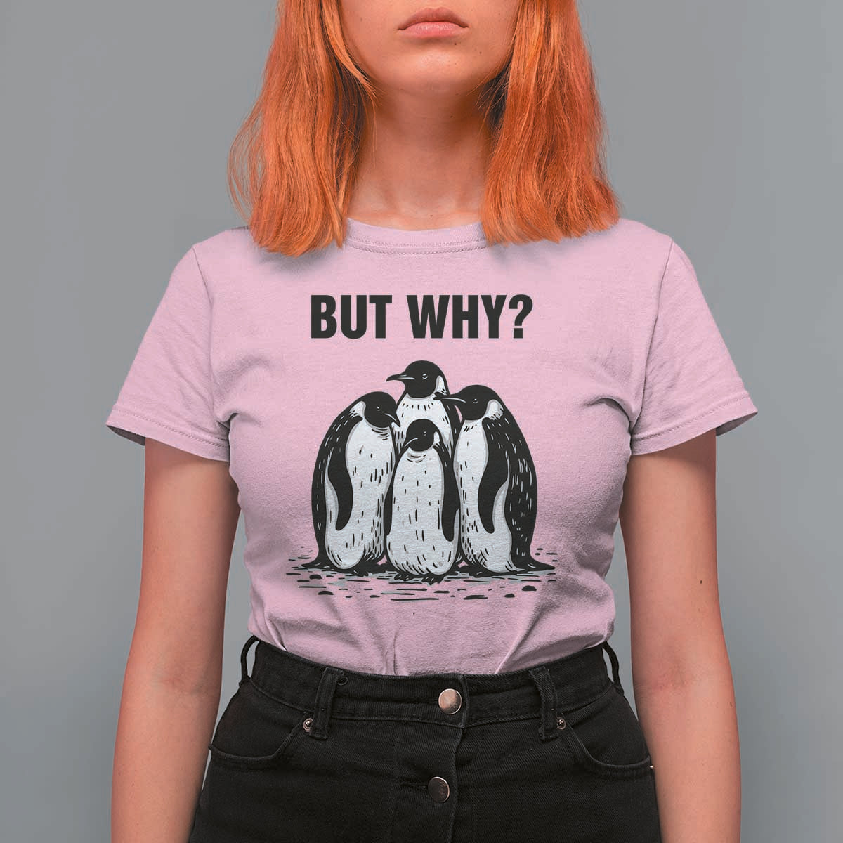 But Why Penguin T Shirt For Women Funny Nihilist Hiking