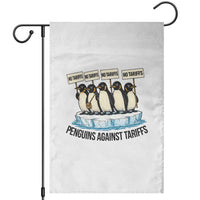 Penguins Against Tariffs Garden Flag Resist Tariffs Subtle FDT Political Resistance