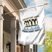 Penguins Against Tariffs Garden Flag Resist Tariffs Subtle FDT Political Resistance