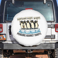 Penguins Against Tariffs Spare Tire Cover Resist Tariffs Subtle FDT Political Resistance