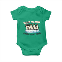 Penguins Against Tariffs Baby Onesie Resist Tariffs Subtle FDT Political Resistance