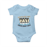 Penguins Against Tariffs Baby Onesie Resist Tariffs Subtle FDT Political Resistance
