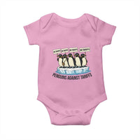 Penguins Against Tariffs Baby Onesie Resist Tariffs Subtle FDT Political Resistance