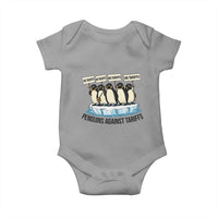 Penguins Against Tariffs Baby Onesie Resist Tariffs Subtle FDT Political Resistance