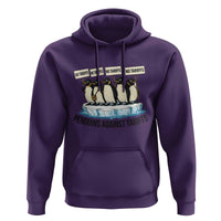 Penguins Against Tariffs Hoodie Resist Tariffs Subtle FDT Political Resistance