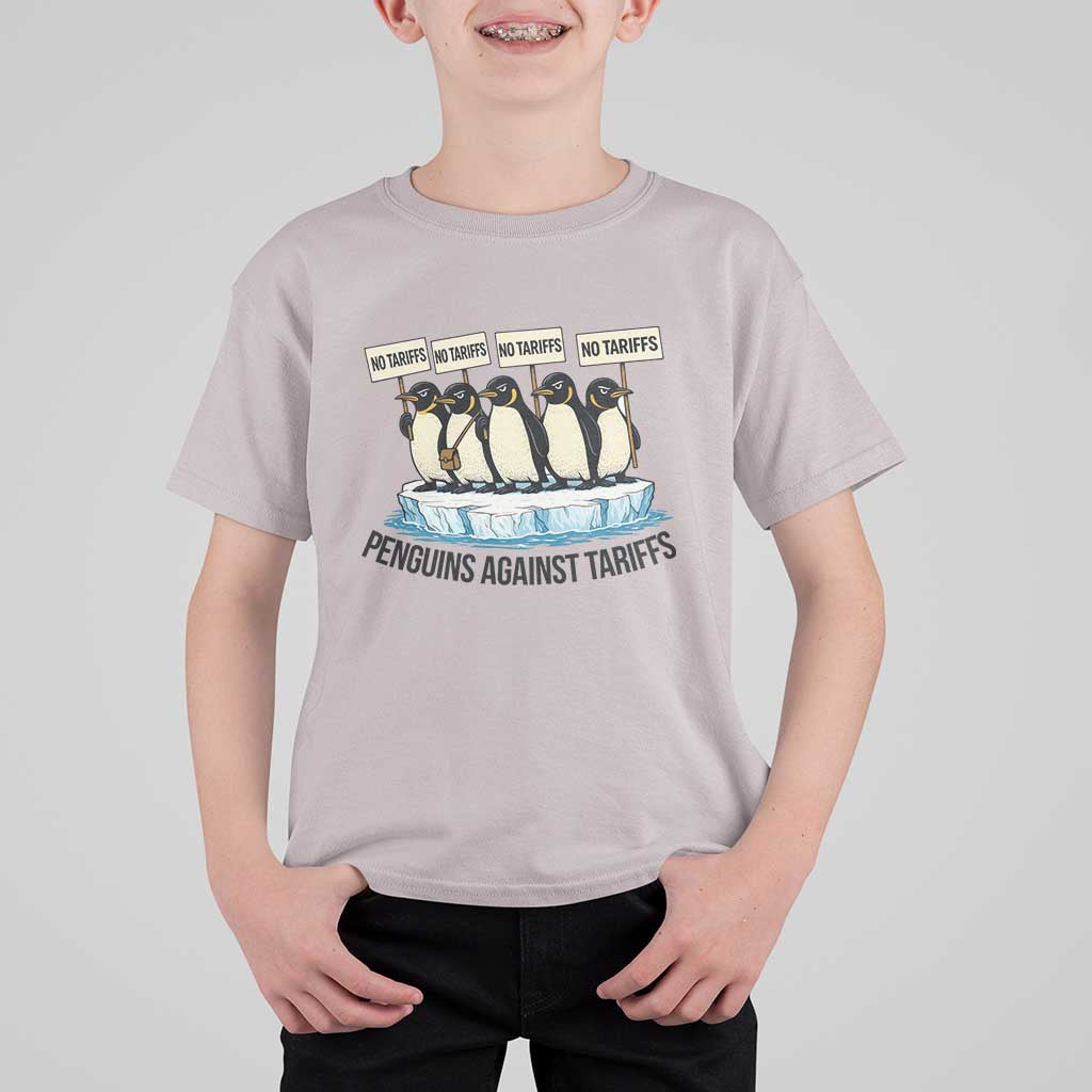 Penguins Against Tariffs T Shirt For Kid Resist Tariffs Subtle FDT Political Resistance
