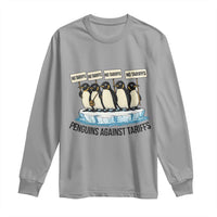 Penguins Against Tariffs Long Sleeve Shirt Resist Tariffs Subtle FDT Political Resistance