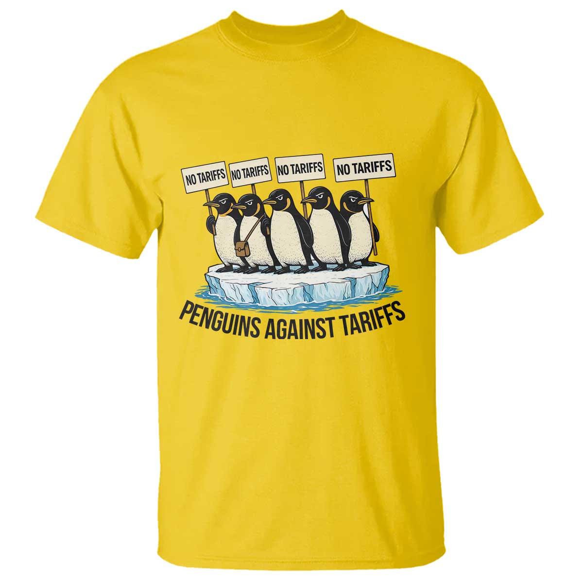 Penguins Against Tariffs T Shirt Resist Tariffs Subtle FDT Political Resistance