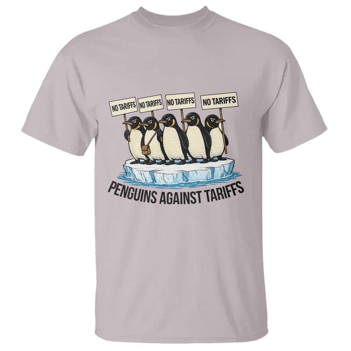 Penguins Against Tariffs T Shirt Resist Tariffs Subtle FDT Political Resistance