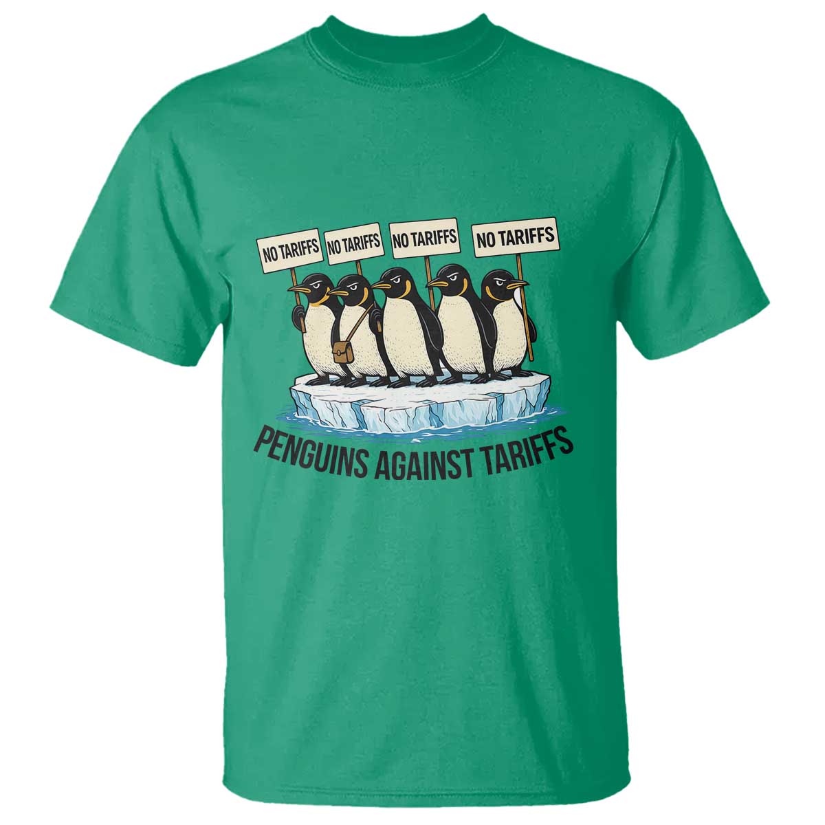Penguins Against Tariffs T Shirt Resist Tariffs Subtle FDT Political Resistance