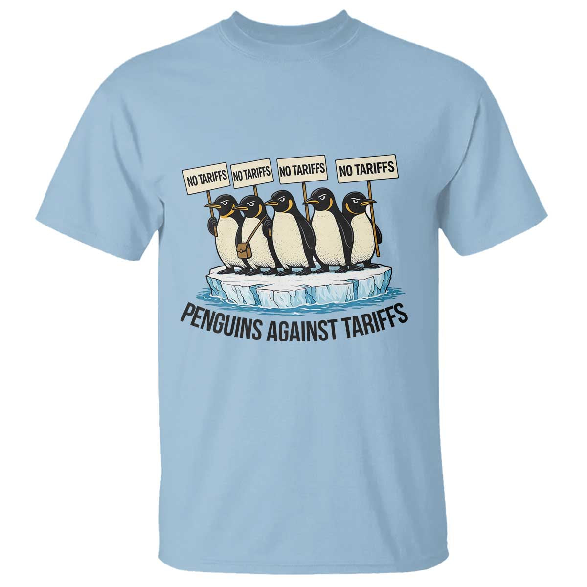 Penguins Against Tariffs T Shirt Resist Tariffs Subtle FDT Political Resistance