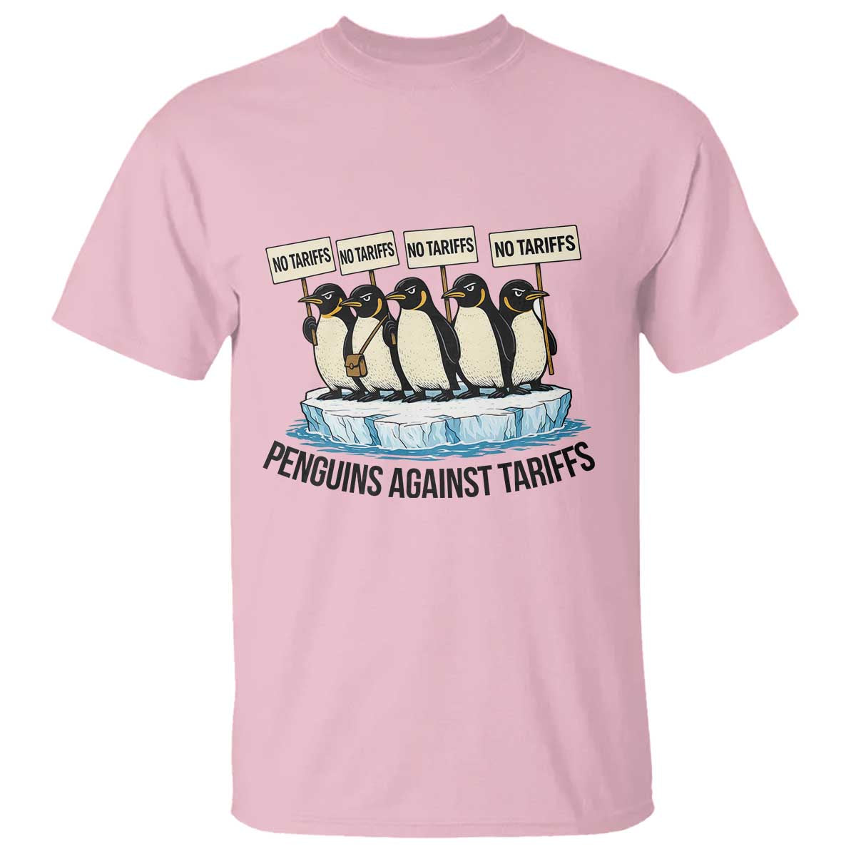 Penguins Against Tariffs T Shirt Resist Tariffs Subtle FDT Political Resistance