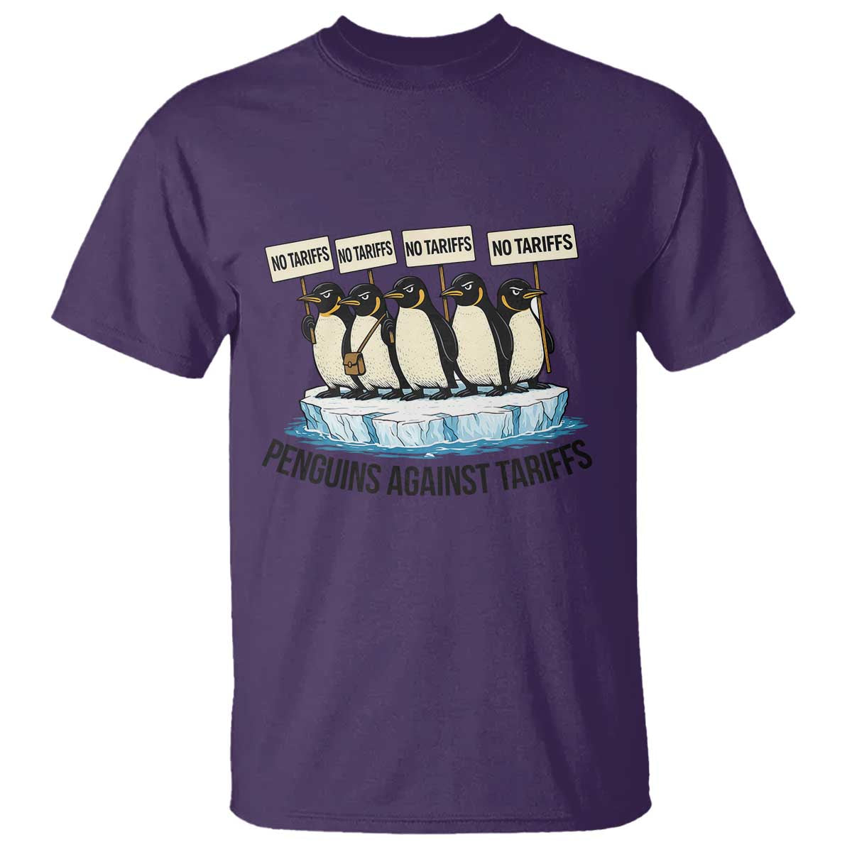 Penguins Against Tariffs T Shirt Resist Tariffs Subtle FDT Political Resistance