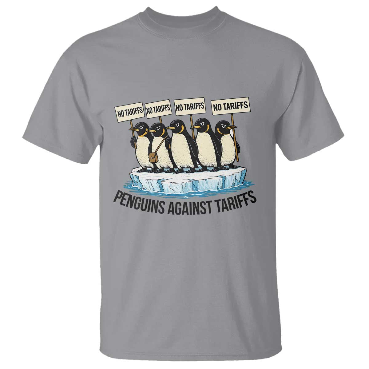 Penguins Against Tariffs T Shirt Resist Tariffs Subtle FDT Political Resistance