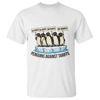 Penguins Against Tariffs T Shirt Resist Tariffs Subtle FDT Political Resistance