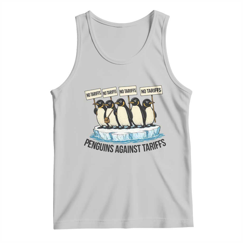 Penguins Against Tariffs Tank Top Resist Tariffs Subtle FDT Political Resistance