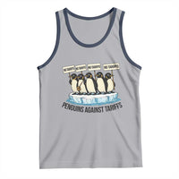 Penguins Against Tariffs Tank Top Resist Tariffs Subtle FDT Political Resistance