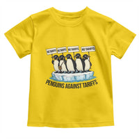 Penguins Against Tariffs Toddler T Shirt Resist Tariffs Subtle FDT Political Resistance