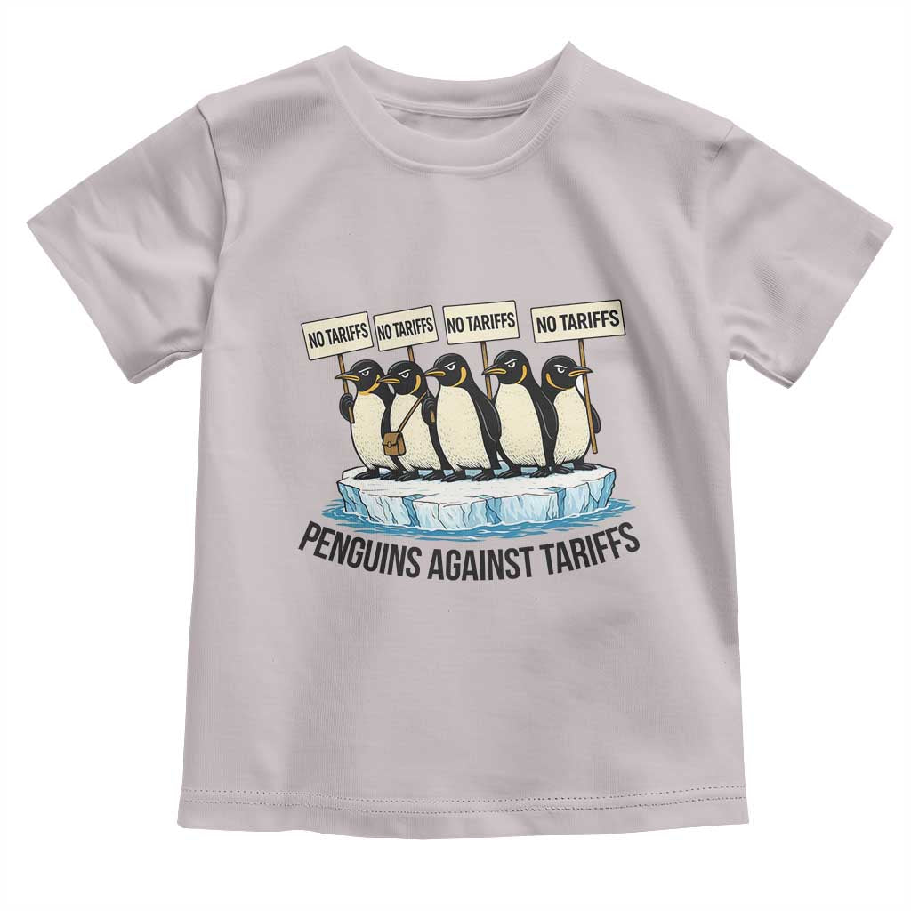 Penguins Against Tariffs Toddler T Shirt Resist Tariffs Subtle FDT Political Resistance