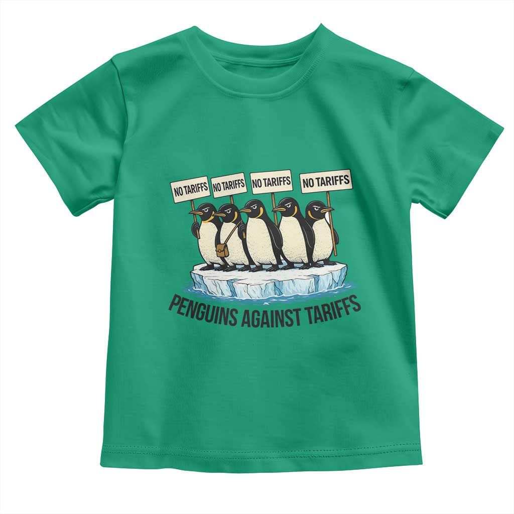 Penguins Against Tariffs Toddler T Shirt Resist Tariffs Subtle FDT Political Resistance