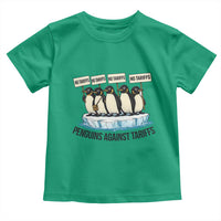 Penguins Against Tariffs Toddler T Shirt Resist Tariffs Subtle FDT Political Resistance