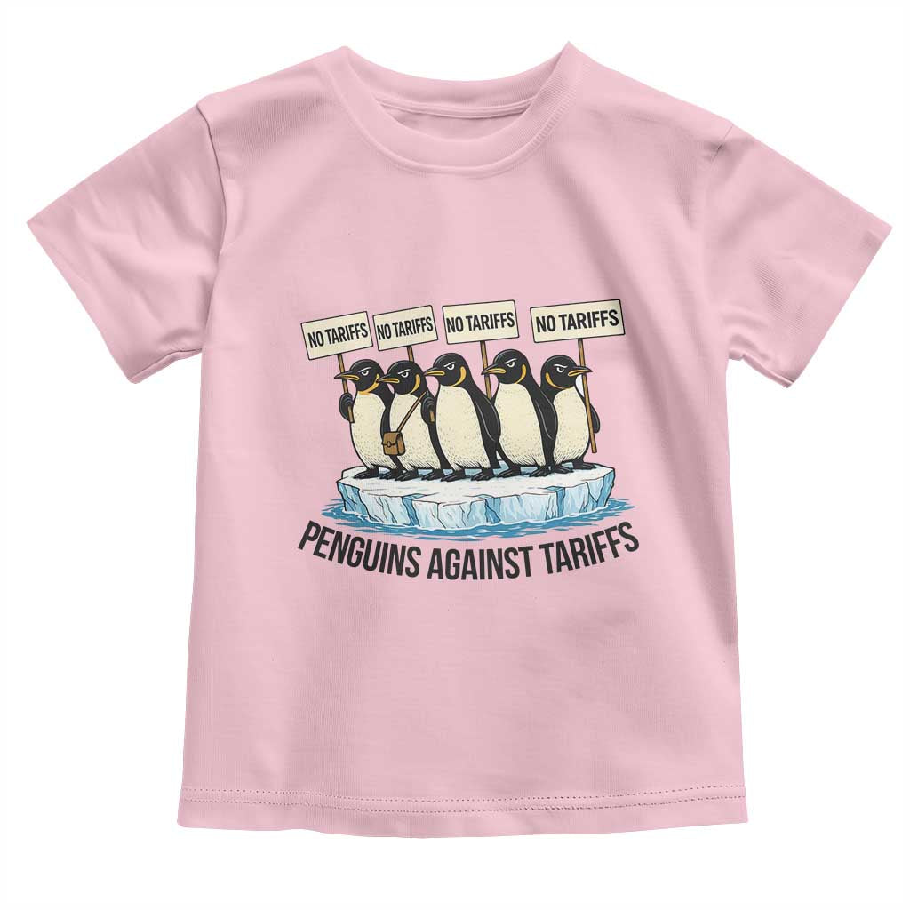 Penguins Against Tariffs Toddler T Shirt Resist Tariffs Subtle FDT Political Resistance