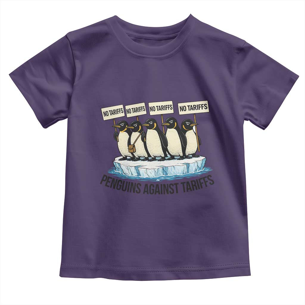 Penguins Against Tariffs Toddler T Shirt Resist Tariffs Subtle FDT Political Resistance