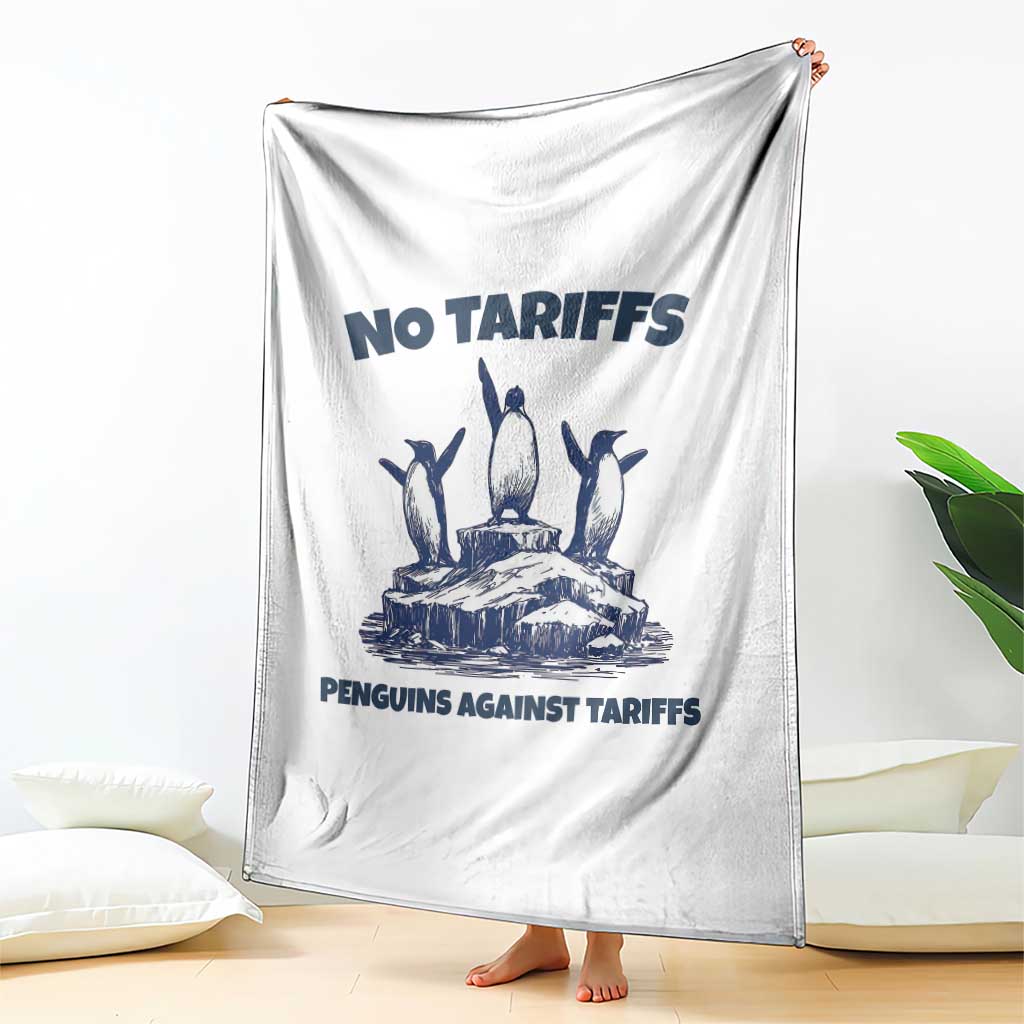 Penguins Against Tariffs Throw Blanket Resist Protest FDT Political