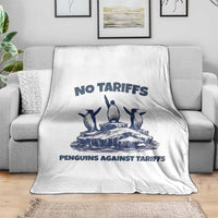 Penguins Against Tariffs Throw Blanket Resist Protest FDT Political