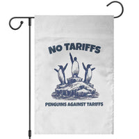 Penguins Against Tariffs Garden Flag Resist Protest FDT Political