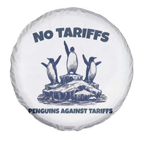 Penguins Against Tariffs Spare Tire Cover Resist Protest FDT Political