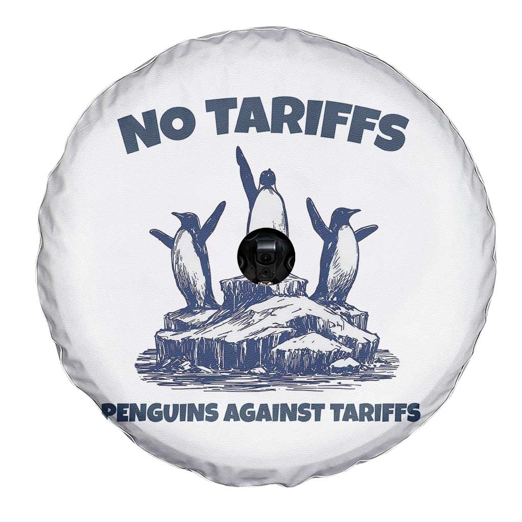Penguins Against Tariffs Spare Tire Cover Resist Protest FDT Political