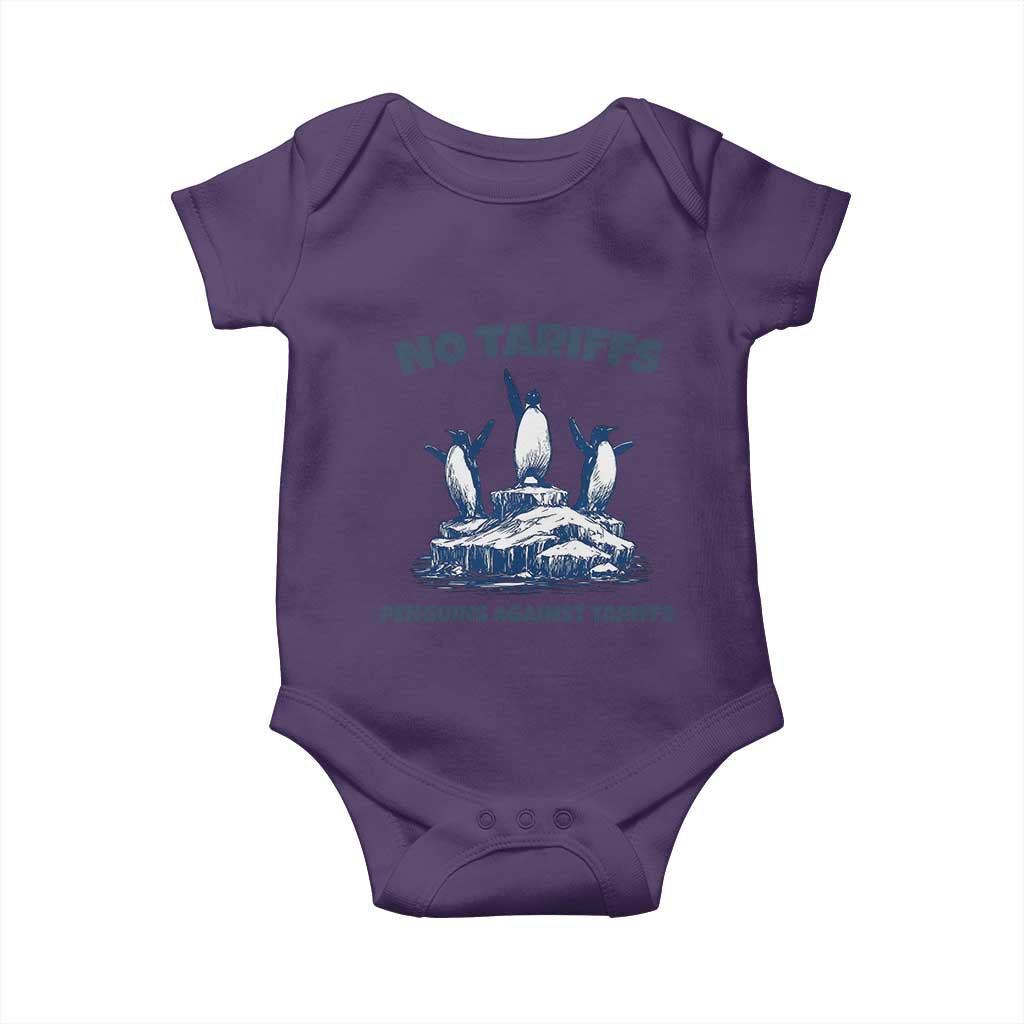 Penguins Against Tariffs Baby Onesie Resist Protest FDT Political