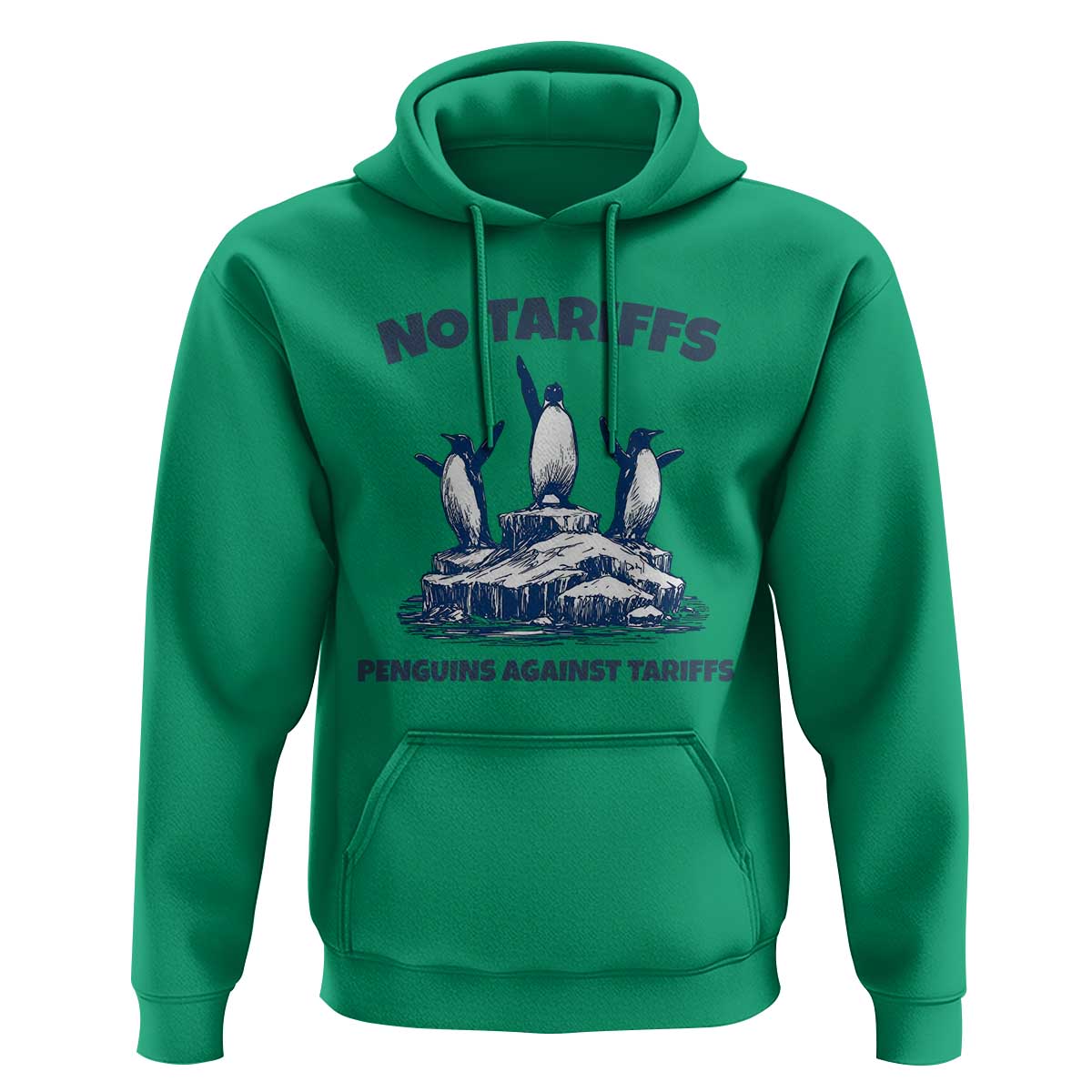 Penguins Against Tariffs Hoodie Resist Protest FDT Political