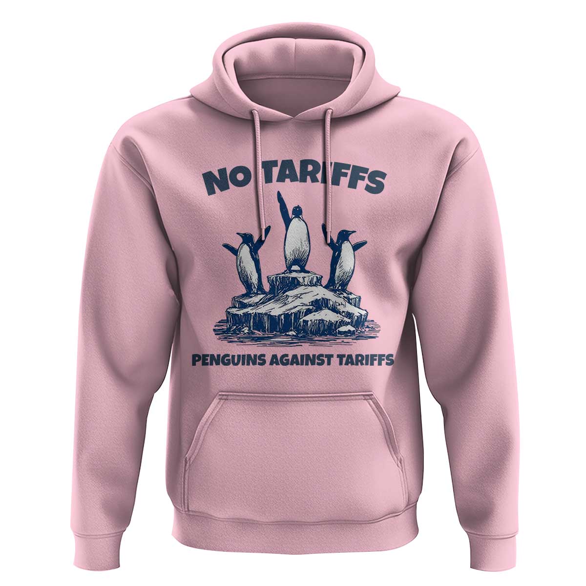 Penguins Against Tariffs Hoodie Resist Protest FDT Political