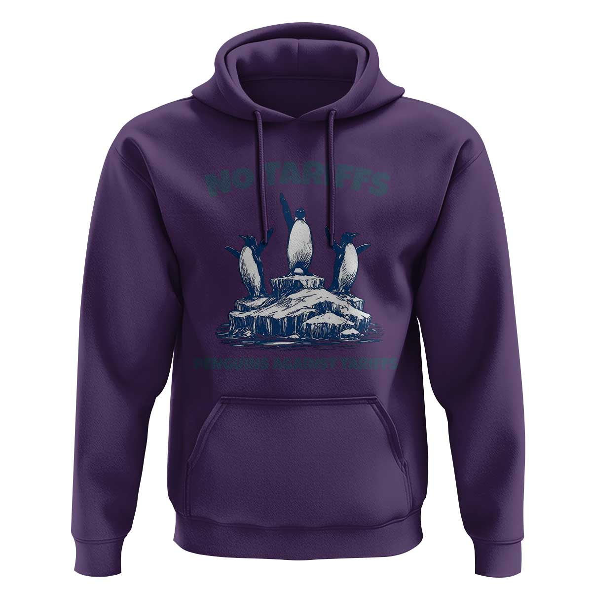 Penguins Against Tariffs Hoodie Resist Protest FDT Political