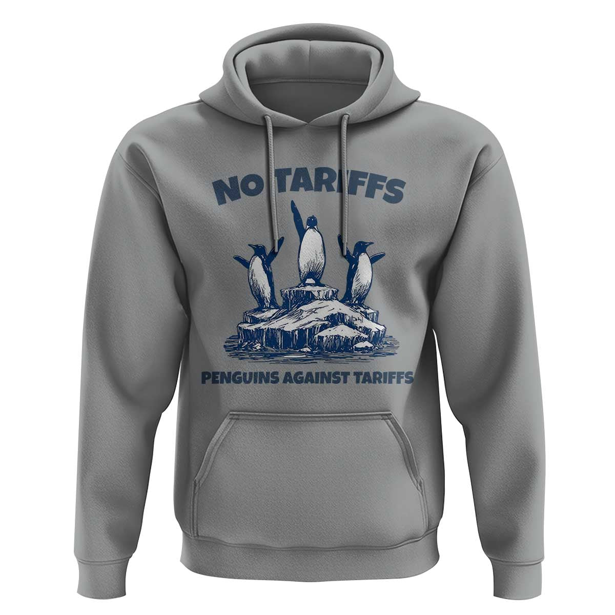 Penguins Against Tariffs Hoodie Resist Protest FDT Political