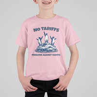 Penguins Against Tariffs T Shirt For Kid Resist Protest FDT Political
