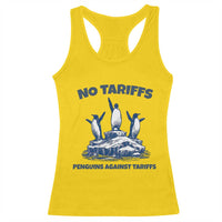 Penguins Against Tariffs Racerback Tank Top Resist Protest FDT Political