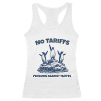 Penguins Against Tariffs Racerback Tank Top Resist Protest FDT Political