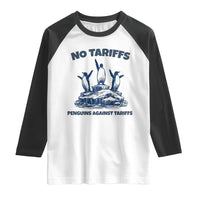 Penguins Against Tariffs Raglan Shirt Resist Protest FDT Political
