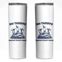 Penguins Against Tariffs Skinny Tumbler Resist Protest FDT Political
