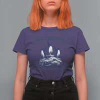Penguins Against Tariffs T Shirt For Women Resist Protest FDT Political