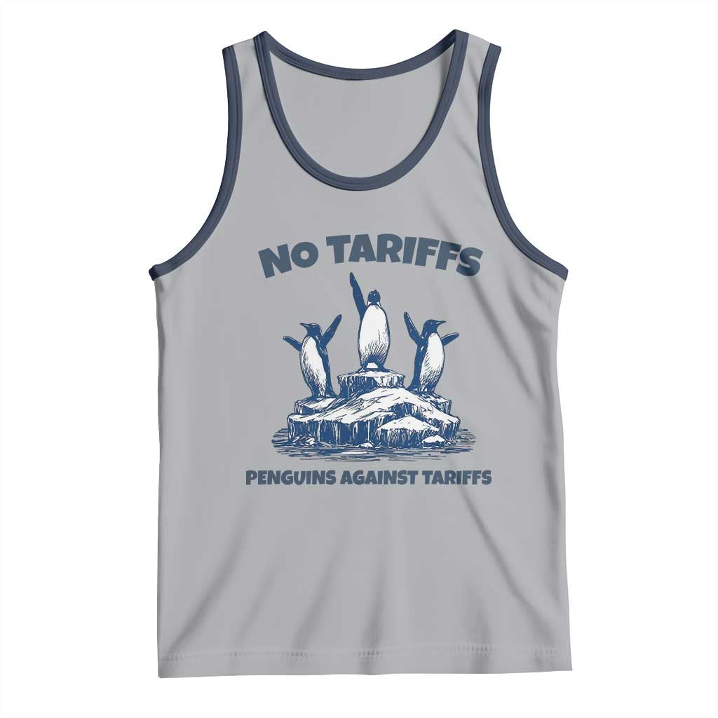 Penguins Against Tariffs Tank Top Resist Protest FDT Political