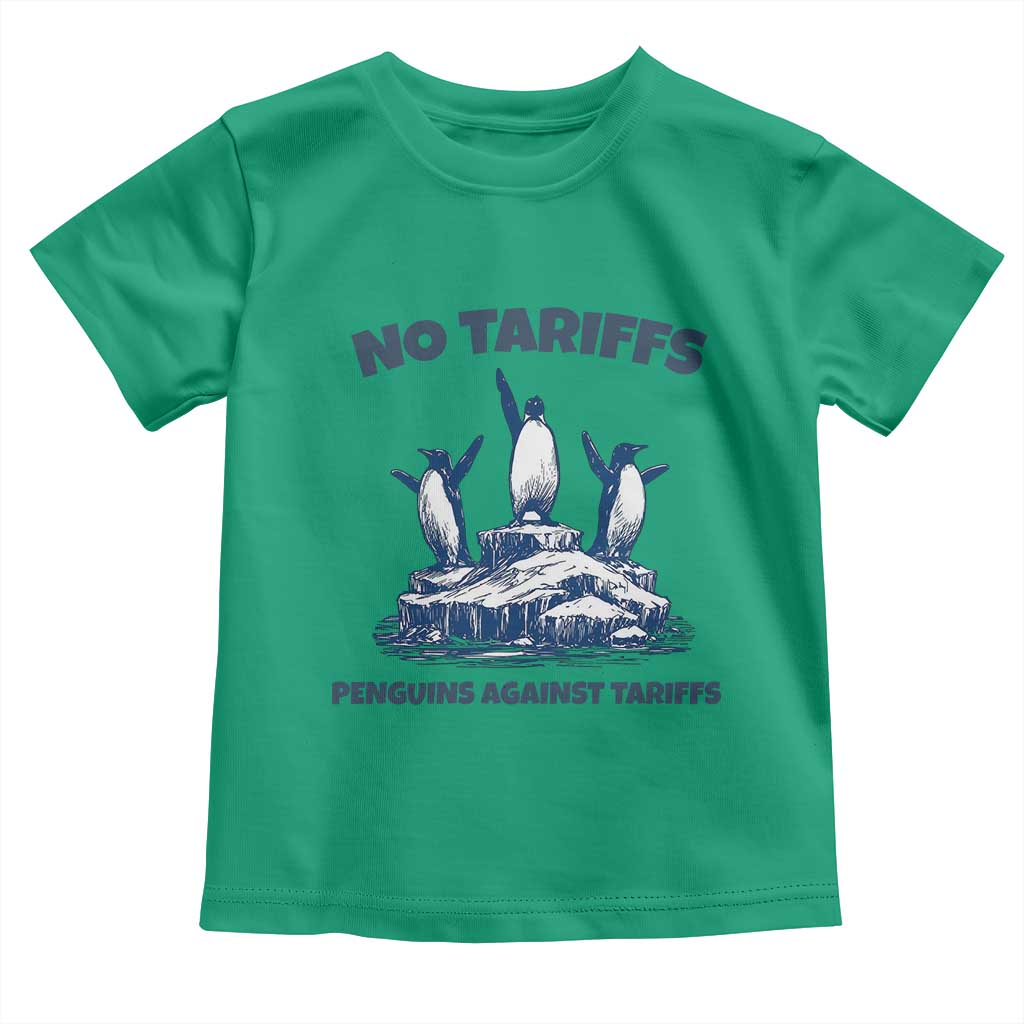 Penguins Against Tariffs Toddler T Shirt Resist Protest FDT Political