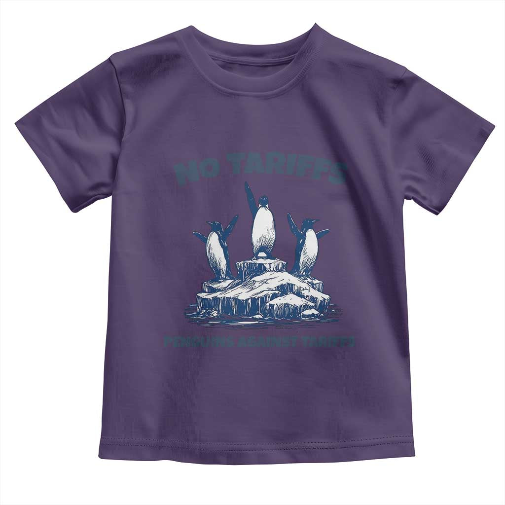 Penguins Against Tariffs Toddler T Shirt Resist Protest FDT Political