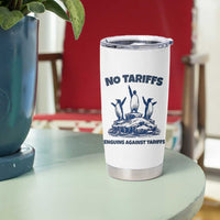 Penguins Against Tariffs Tumbler Cup Resist Protest FDT Political