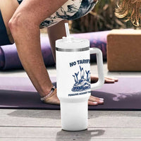 Penguins Against Tariffs Tumbler With Handle Resist Protest FDT Political