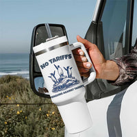 Penguins Against Tariffs Tumbler With Handle Resist Protest FDT Political
