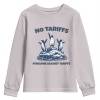 Penguins Against Tariffs Youth Sweatshirt Resist Protest FDT Political